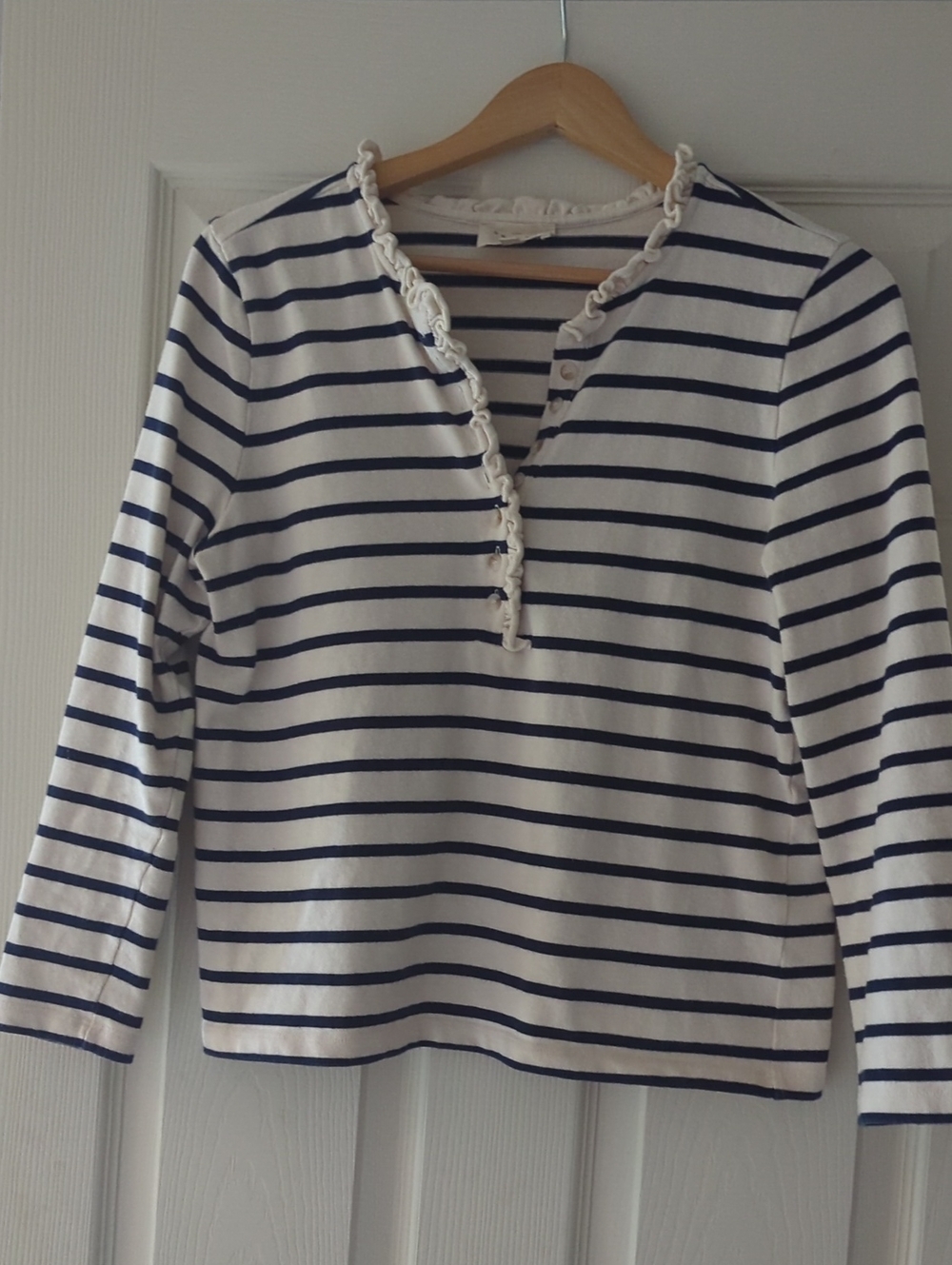 Sezane Gaël Marinière Ecru / Navy - Size S - Picture 2 of 4